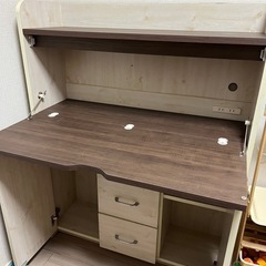 子ども用　学習机 幅90cm 折りたたみの画像