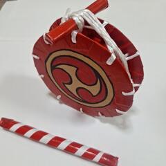 子供用エイサー太鼓段ボール手作りです😃商品説明もご覧下さい😃💖他の色ありますのでまとめ割引します😃の画像