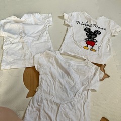 子供服　半袖Tシャツ　白Tの画像