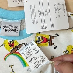 90 新品タグ付　スポンジボブのTシャツ②の画像