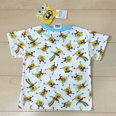 90 新品タグ付　スポンジボブのTシャツ②の画像