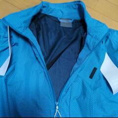 PUMA 青 チェック柄 ジャケット ショーツ セット　Lサイズ＆Мサイズの画像