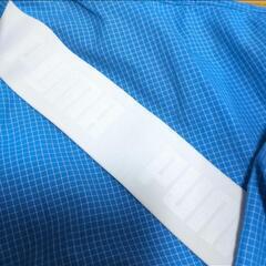 PUMA 青 チェック柄 ジャケット ショーツ セット　Lサイズ＆Мサイズの画像