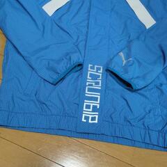 PUMA 青 チェック柄 ジャケット ショーツ セット　Lサイズ＆Мサイズの画像