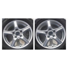 22年ヨコハマIG60 15インチ 冬タイヤ & BRIDGESTONE BALMINUMホイール 4本セットの画像