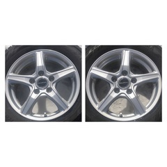 22年ヨコハマIG60 15インチ 冬タイヤ & BRIDGESTONE BALMINUMホイール 4本セットの画像
