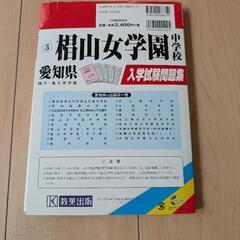 椙山女学園中学校　入学試験問題集の画像