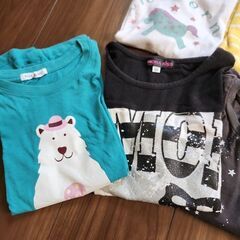 子供服　女の子　Tシャツ　ロングTシャツ　130cm・120cmの画像