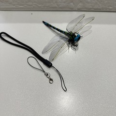 虫除けおにやんま　3匹　帽子/花火/キャンプ等に！ストラップ/安全ピン付の画像
