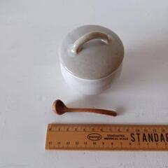 shiturae select 小さな壺 薬味入れ 保存容器 陶器 ミニお玉付きの画像