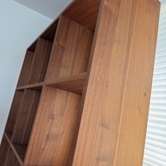 無印　ウォルナット　スタッキングシェルフの画像