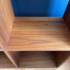 無印　ウォルナット　スタッキングシェルフの画像