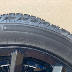 ハスラーで使用。165/60R15スタッドレスタイヤホイールセットの画像
