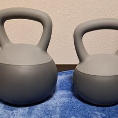 ソフトケトルベル 12kg & 6kg セット（グレー）の画像