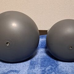 ソフトケトルベル 12kg & 6kg セット（グレー）の画像