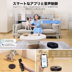 ロボット掃除機 自動ゴミ収集 AIRROBO T20+ 強力吸引 水拭き 高精度レーダーの画像