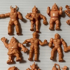 中古　フィギュア　キン肉マン　17体　まとめて　プラスチック　コレクション　希少　ミニフィギュアの画像