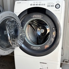 🔥🔥SHARPシャープ  ES-S7D-WL🔥🔥ドラム式洗濯機2020年乾燥7/3kg配達無料🚚💦の画像
