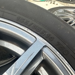 BALMINUM 155/65/14R タイヤホイール　中古　直接引き取り可の画像