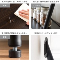 テレビボード　アイアン×ウォルナットの画像