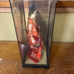 琉球人形　ケース付きの画像