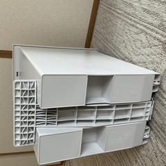 無印良品　ペダル式ダストボックス　両開きフタ付き　45Lの画像