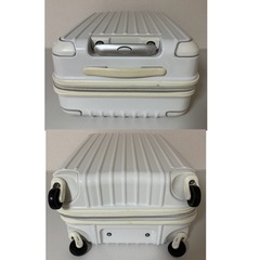 キャリーケース　白の画像