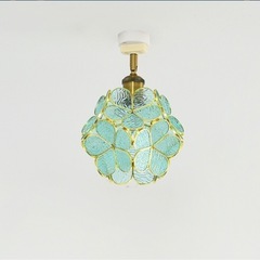 シーリングライト　電球付き　花　緑の画像