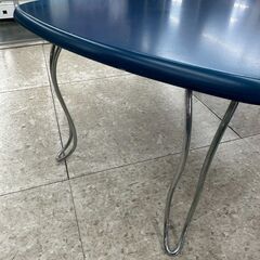 ★リユースのサカイ高崎店★TJ12635 (株)パスポート テーブル 青 H33.2×D50×W70 クリーニング済みの画像