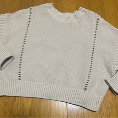 LOWRYSFARM ローリーズファーム 重ね着風長袖ニット ベージュの画像