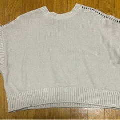 LOWRYSFARM ローリーズファーム 重ね着風長袖ニット ベージュの画像