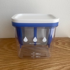 水切りヨーグルトができる容器の画像
