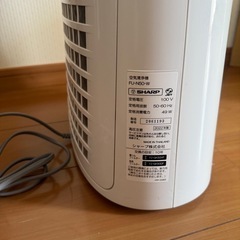 シャープ空気清浄機　プラズマクラスター2022年製の画像