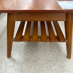 ★リユースのサカイ高崎店★TJ12640  テーブル 茶 H35.5×D50×W90 クリーニング済みの画像