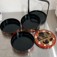 0831-045 丸形　三段　お重の画像
