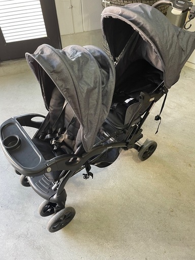 カトージ　2人でゴーDX デニム　2人乗りベビーカー