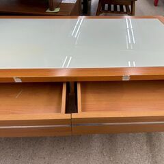★リユースのサカイ高崎店★TJ12702  座卓 ライトブラウン H39.5×D60×W120 クリーニング済みの画像