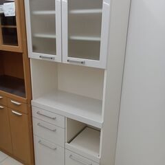 ★リユースのサカイ日立店★HJ7588 パモウナ レンジボード ホワイト H180.5×D40×W75 クリーニング済み の画像