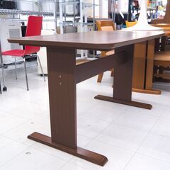 ダイニングテーブル　ダークブラウン　単品　リユース品　価格　6,600円の画像