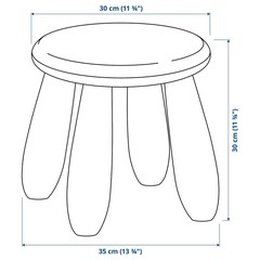 IKEAイケア　マンムット　子供用スツールの画像
