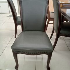★リユースのサカイ日立店★HJ7590 maruni ダイニングテーブルセット ダークブラウン H70×D89×W135～175 クリーニング済み の画像