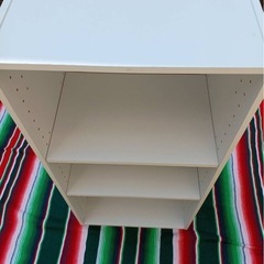 美品カラーボックス2段　ホワイトの画像