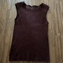 プロポーションドレッシング　ノースリーブニットの画像