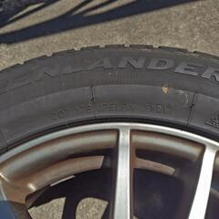 本日限定 215/60R16 スタッドレスタイヤ アルミホイール付 16✕6.5J  4本 エスティマ アルファード などの画像