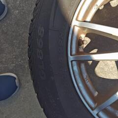 本日限定 215/60R16 スタッドレスタイヤ アルミホイール付 16✕6.5J  4本 エスティマ アルファード などの画像