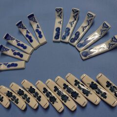 【未使用長期保管/現状品】有田焼《鍋島崋山》　松唐子　器揃　色々セットの画像