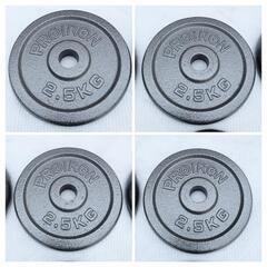 ☆トレーニンググッズ☆バーベルにもなるダンベル☆可変重量式☆２本セット☆合計２０kg☆の画像