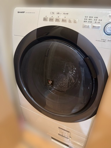 【動作良好】SHARP ドラム式洗濯乾燥機 ES-S7D（2019年製・乾燥ほぼ未使用）