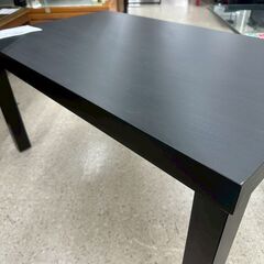 ★リユースのサカイ高崎店★TJ12649 IKEA テーブル 黒 H45.5×D55×W90 クリーニング済みの画像