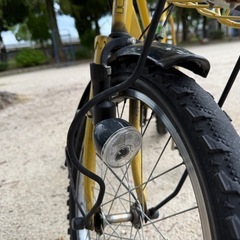20 インチ自転車　黄色の画像